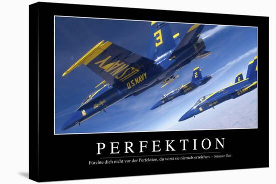 Perfektion: Motivationsposter Mit Inspirierendem Zitat-null-Stretched Canvas