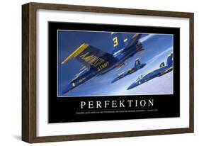 Perfektion: Motivationsposter Mit Inspirierendem Zitat-null-Framed Photographic Print