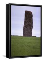 Perforated standing stone, North Ronaldsay. Orkney, 20th century-CM Dixon-Framed Stretched Canvas