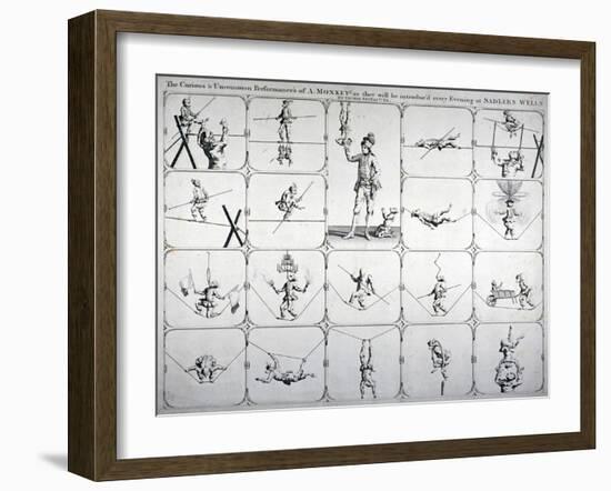 Performance at Sadler's Wells Theatre, Finsbury, London, 1750-null-Framed Giclee Print
