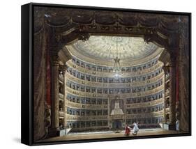 Performance at Teatro Alla Scala in Milan, Italy, 19th Century-null-Framed Stretched Canvas