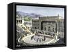 Performance at the Theatre of Dionysos in Athens, Ancient Greece-null-Framed Stretched Canvas