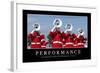 Performance: Inspirational Quote and Motivational Poster-null-Framed Photographic Print