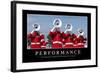 Performance: Inspirational Quote and Motivational Poster-null-Framed Photographic Print