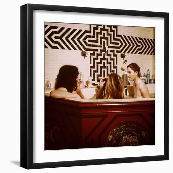 Performance, Mick Jagger, Anita Pallenberg, Michele Breton, 1970-null-Framed Premium Photographic Print