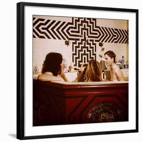 Performance, Mick Jagger, Anita Pallenberg, Michele Breton, 1970-null-Framed Premium Photographic Print