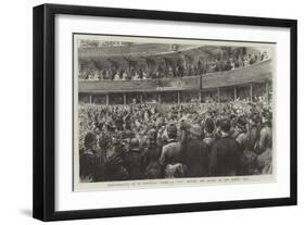 Performance of M Gounod's Mors Et Vita before the Queen at the Albert Hall-Godefroy Durand-Framed Giclee Print