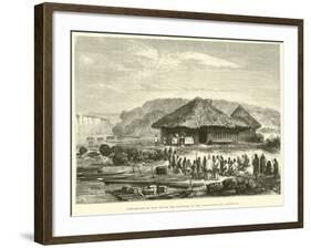 Performance of Mass before the Departure of the Franco-Peruvian Expedition-Édouard Riou-Framed Giclee Print