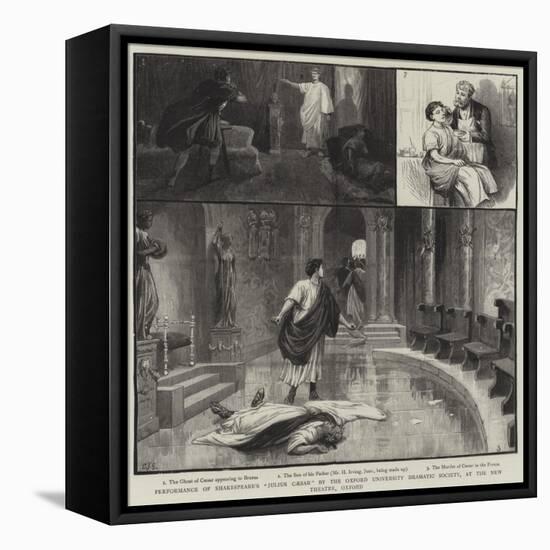 Performance of Shakespeare's Julius Caesar by the Oxford University Dramatic Society-Charles Joseph Staniland-Framed Stretched Canvas