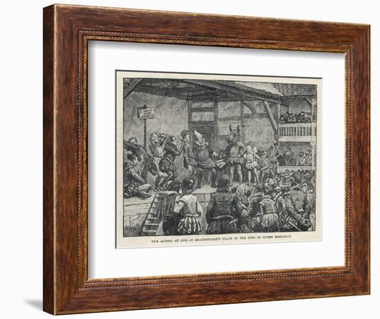 Performance of Shakespeare's "Midsummer Night's Dream" in an Elizabethan Playhouse-H.m. Paget-Framed Art Print