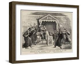 Performance of the Agamemnon at Balliol College, Oxford, the Last Scene-Harry Hamilton Johnston-Framed Giclee Print