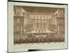 Performance of the Opera "Alceste," Performed in the Marble Courtyard at the Chateau De Versailles-null-Mounted Giclee Print