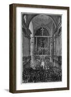 Performance of Verdi's Requiem, 13th June 1874-Italian School-Framed Giclee Print