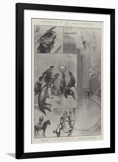 Performances at the London Hippodrome-G.S. Amato-Framed Giclee Print