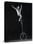 Performer Hanny Shyretto on a Unicycle-Gjon Mili-Stretched Canvas