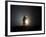 Performer is Silhouetted at the Opening Ceremonies for the XXI Olympic Winter Games in Vancouver-null-Framed Photographic Print