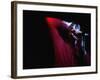 Performer on Stage at Microphone-Phil Sharp-Framed Photographic Print