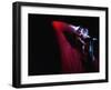 Performer on Stage at Microphone-Phil Sharp-Framed Photographic Print