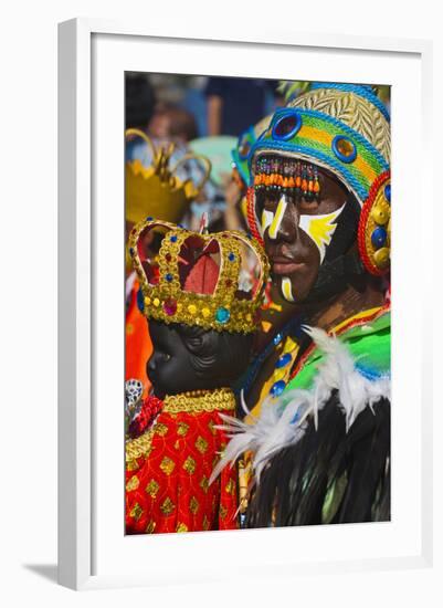 Performer, Santo Nino at Dinagyang Festival, City of Iloilo, Philippines-Keren Su-Framed Photographic Print