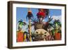 Performer Wearing Costume at Dinagyang Festival, City of Iloilo, Philippines-Keren Su-Framed Photographic Print