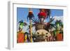 Performer Wearing Costume at Dinagyang Festival, City of Iloilo, Philippines-Keren Su-Framed Photographic Print