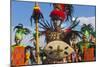 Performer Wearing Costume at Dinagyang Festival, City of Iloilo, Philippines-Keren Su-Mounted Photographic Print