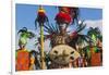 Performer Wearing Costume at Dinagyang Festival, City of Iloilo, Philippines-Keren Su-Framed Photographic Print