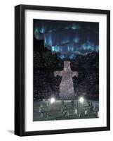 Performers During the Opening Ceremony for the Vancouver 2010 Olympics-null-Framed Photographic Print