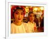 Performers from Sichuan Opera, Shu Feng Ya Yun Tea House in Chengdue, Shaanxi Province, China-Pete Oxford-Framed Photographic Print