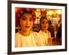 Performers from Sichuan Opera, Shu Feng Ya Yun Tea House in Chengdue, Shaanxi Province, China-Pete Oxford-Framed Photographic Print