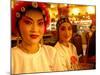 Performers from Sichuan Opera, Shu Feng Ya Yun Tea House in Chengdue, Shaanxi Province, China-Pete Oxford-Mounted Photographic Print