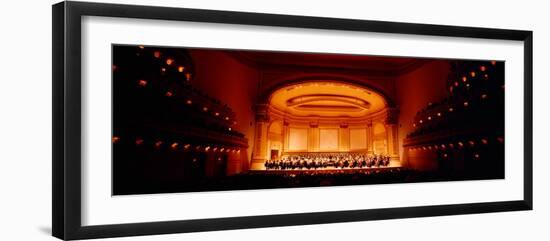 Performers on a Stage, Carnegie Hall, New York City, New York State, USA-null-Framed Photographic Print