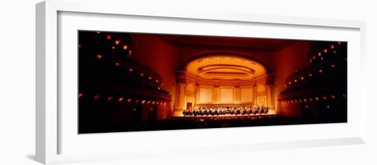 Performers on a Stage, Carnegie Hall, New York City, New York State, USA-null-Framed Photographic Print