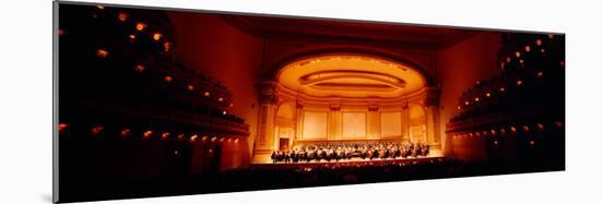 Performers on a Stage, Carnegie Hall, New York City, New York State, USA-null-Mounted Photographic Print