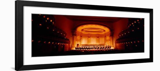 Performers on a Stage, Carnegie Hall, New York City, New York State, USA-null-Framed Photographic Print