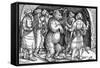 Performing Bear, Germany-Hans Burgkmair-Framed Stretched Canvas