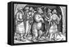 Performing Bear, Germany-Hans Burgkmair-Framed Stretched Canvas