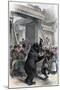 Performing Bear in a Russian Village, 1877-null-Mounted Giclee Print