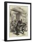 Performing Bear in a Russian Village-null-Framed Giclee Print