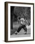 Performing Chimpanzee Zippy Riding on Skates-null-Framed Premium Photographic Print