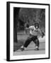 Performing Chimpanzee Zippy Riding on Skates-null-Framed Photographic Print