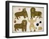 Performing Lady and Animals, 1977-George Fredericks-Framed Giclee Print