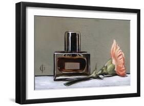 Perfume Bottle and Carnation, 2009-James Gillick-Framed Giclee Print