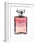 Perfume in Pink Ombre Glitter-Amanda Greenwood-Framed Art Print