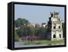 Perfume Pagoda, the Hup Bridge, Hoan Kiem Lake, Hanoi, Northern Vietnam, Southeast Asia-Christian Kober-Framed Stretched Canvas