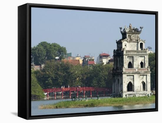 Perfume Pagoda, the Hup Bridge, Hoan Kiem Lake, Hanoi, Northern Vietnam, Southeast Asia-Christian Kober-Framed Stretched Canvas