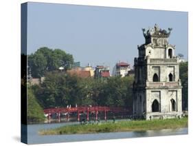 Perfume Pagoda, the Hup Bridge, Hoan Kiem Lake, Hanoi, Northern Vietnam, Southeast Asia-Christian Kober-Stretched Canvas