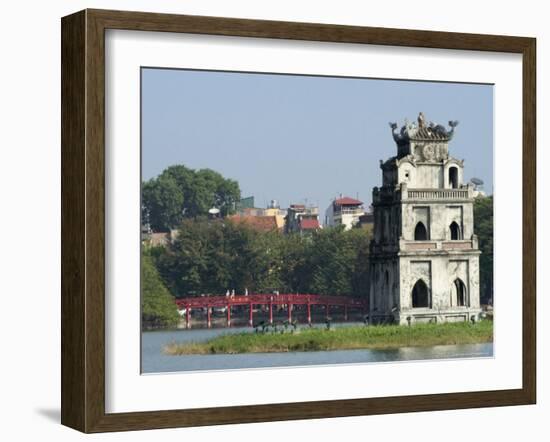 Perfume Pagoda, the Hup Bridge, Hoan Kiem Lake, Hanoi, Northern Vietnam, Southeast Asia-Christian Kober-Framed Photographic Print