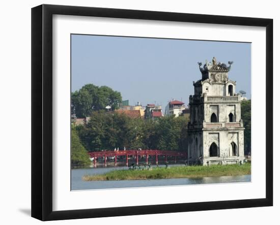 Perfume Pagoda, the Hup Bridge, Hoan Kiem Lake, Hanoi, Northern Vietnam, Southeast Asia-Christian Kober-Framed Photographic Print