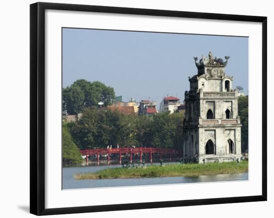 Perfume Pagoda, the Hup Bridge, Hoan Kiem Lake, Hanoi, Northern Vietnam, Southeast Asia-Christian Kober-Framed Photographic Print